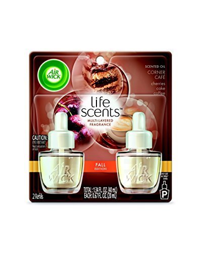 0062338935195 - AIR WICK LIFE SCENTS LIMITED EDITION HOLIDAY SCENT ~ 2/PK CORNER CAFE ~ CHERRIES