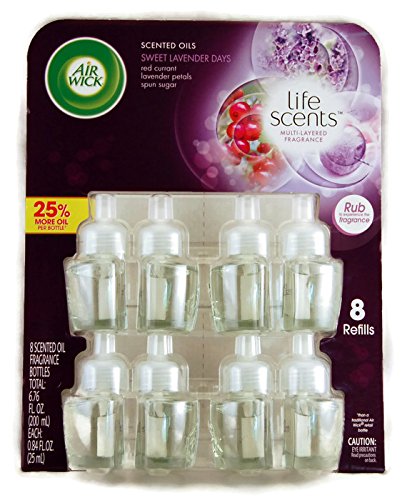 0062338939681 - AIR WICK SWEET LAVENDER DAYS LIFE SCENTS 8 REFILLS 0.84 OZ EACH