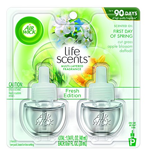 0062338950594 - AIR WICK LIFE SCENTS SCENTED OIL TWIN REFILL, FIRST DAY OF SPRING, 1.34 OUNCE