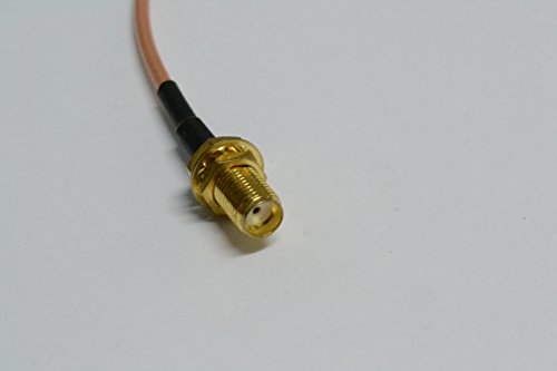 0623543564855 - SMA M-MALE-PLUG-PIN TO SMA F-FEMALE-JACK-HOLE RF COAXIAL RG316 TYPE RIGID PIGTAIL EXTENSION CABLE 10CM
