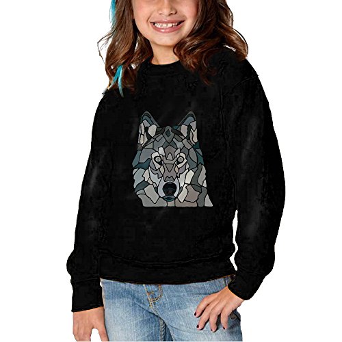 6236981031458 - THE WOLF VECTOR PULLOVER HOODED SWEATSHIRT FOR GIRLS BOYS 2-6 TODDLERS