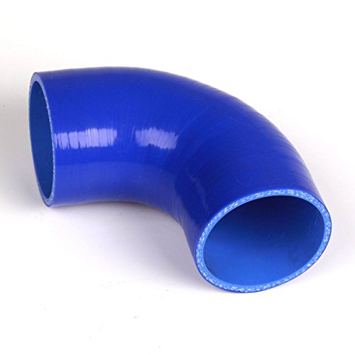 6244318725871 - 3/8 9.5MM BLUE 90 DEGREE ELBOW SILICONE HOSE AIR WATER CONECTOR