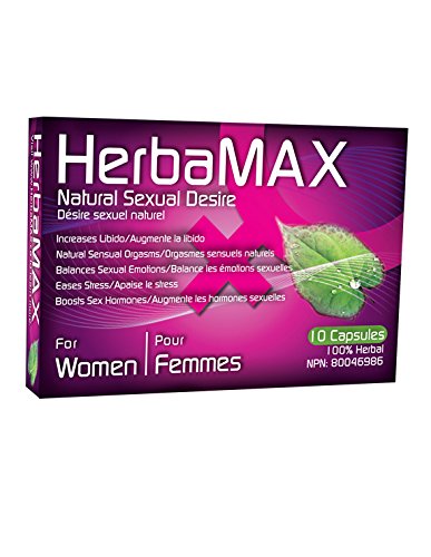 0624986602203 - HERBAMAX NATURAL SEXUAL DESIRE FOR WOMEN DIETARY SUPPLEMENT 10 CAPSULES 100% HERBAL