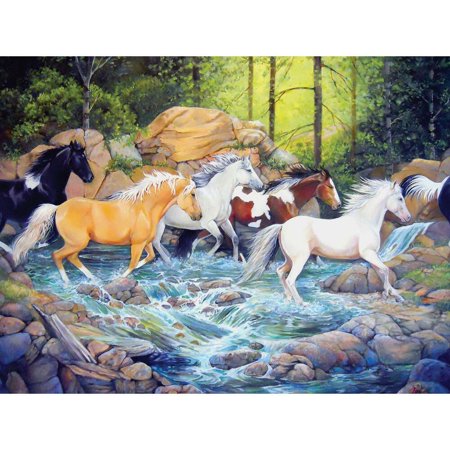 0625012545853 - COBBLE HILL THE HORSE CROSSING JIGSAW PUZZLE, 400-PIECE FAMILY PUZZLE