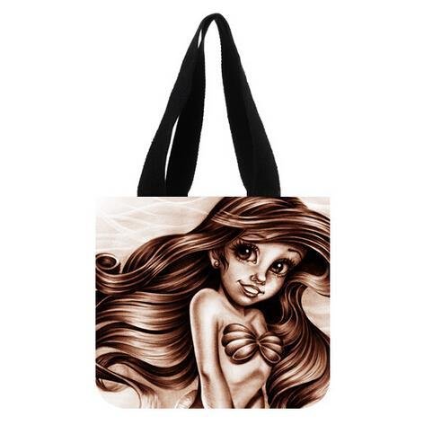 6251090668104 - EMANA THE LITTLE MERMAID CUSTOM CANVAS SHOPPING TOTE BAG SHOULDER SHOPPING TOTE SHOULDER HANDBAGS FOR CHRISTMAS GIFT (TWO SIDES)