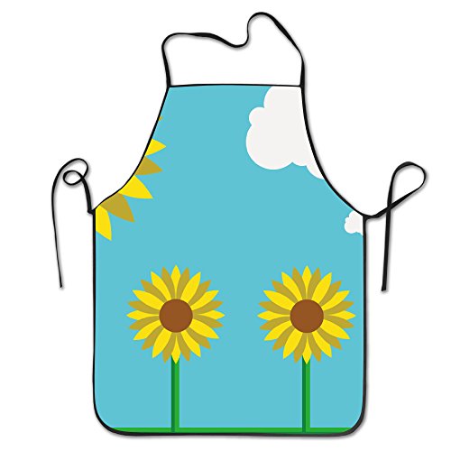 6252201005092 - SUNY DAY AND SUNFLOWERS ADULT UNSEX KITCHEN COOKING BIB APRON
