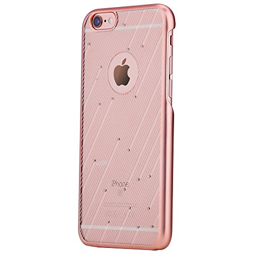 6252995129776 - ROCK IPHONE6S IPHONE 6S PLUS IPHONE 6 IPHONE 6 PLUS BLING PC CASE LUXURY METEOR PATTERN PROTECTOR FOR IPHONE 6 IPHONE 6S (ROSE GOLD IPHONE6S)