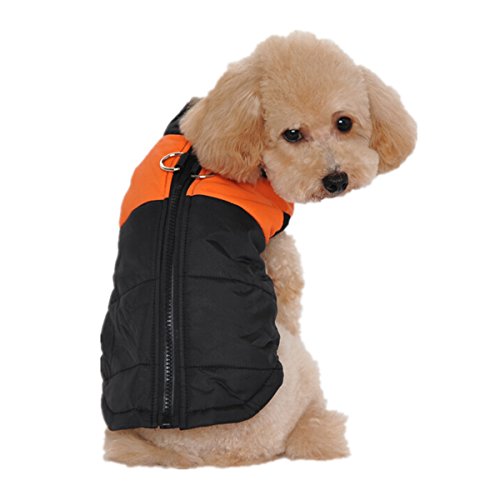 6257562851364 - EURO PET CLOTHES FOR SMALL MEDIUM AND LARGE DOGS WINTER WARM VEST JACKET EASY ON/OFF 4 COLORS 10 SIZES