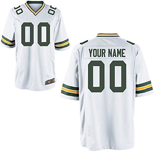 6259622312808 - GENERIC YOUTH GREEN BAY PACKERS CUSTOM GAME-WHITE BJ RAJI #90 JERSEYS YOUTH SIZE L