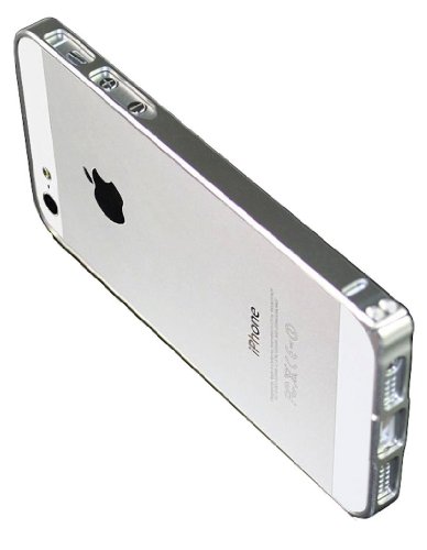 0626032976702 - LUXURY ULTRA THIN SLIM ALUMINUM METAL BUMPER FRAME CASE FOR APPLE IPHONE 5 5S (SILVER)
