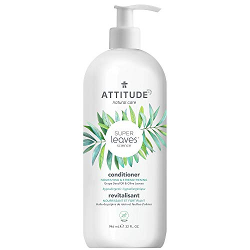 0626232115130 - ATTITUDE NATURAL CONDITIONER, HYPOALLERGENIC EWG VERIFIED VEGAN AND CRUELTY FREE, NOURISHING & STRENGHTENING, GRAPESEED OIL & OLIVE LEAVES, 32 FL OZ