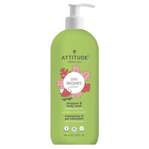 0626232115277 - ATTITUDE 2 IN 1 SHAMPOO AND BODY WASH FOR KIDS, EWG VERIFIED, PLANT- AND MINERAL-BASED INGREDIENTS, VEGAN AND CRUELTY-FREE CHILDREN PRODUCTS, WATERMELON & COCO, 32 FL OZ