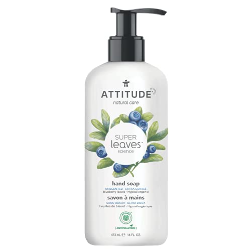 0626232140903 - ATTITUDE NATURAL UNSCENTED LIQUID HAND SOAP, PUMP BOTTLE, HYPOALLERGENIC AND DERMATOLOGIST TESTED, EWG VERIFIED, VEGAN AND CRUELTY-FREE, UNSCENTED, 16 FL OZ (PACK OF 1)