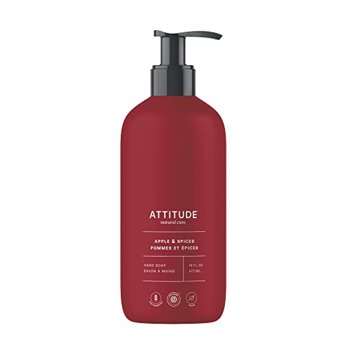 0626232141009 - ATTITUDE HAND SOAP, PLANT AND MINERAL-BASED INGREDIENTS, VEGAN AND CRUELTY-FREE PERSONAL CARE PRODUCTS, LIMITED EDITION FALL 2022, APPLE & SPICES, 16 FL OZ
