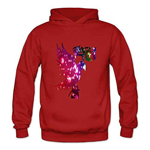 6262347305093 - CRYSTAL MEN'S HOLLYWOOD UNDEAD LOGO LONG SLEEVE SWEATSHIRT PULLOVER HOODIE RED US SIZE M