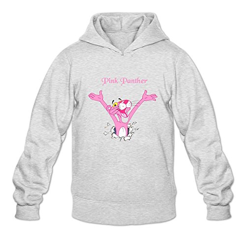 6262347586973 - CRYSTAL MEN'S PINK PANTHER MOVIE CAT LONG SLEEVE T SHIRT ASH US SIZE XXL