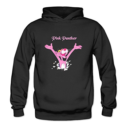 6262347594800 - CRYSTAL WOMEN'S PINK PANTHER MOVIE CAT LONG SLEEVE T SHIRT BLACK US SIZE L