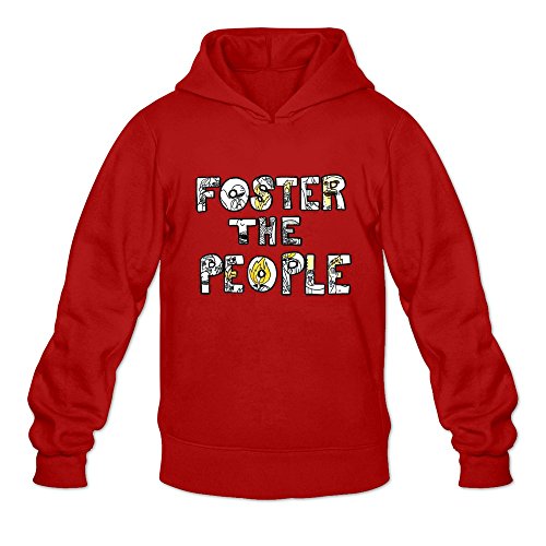 6262385423858 - CRYSTAL MEN'S FOSTER THE PEOPLE LONG SLEEVE T-SHIRT RED US SIZE S
