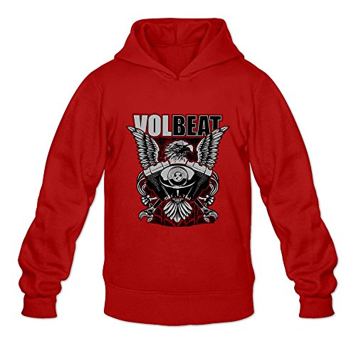 6262385528263 - CRYSTAL MEN'S VOLBEAT LONG SLEEVE T SHIRT RED US SIZE M