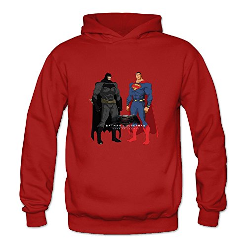 6262385919801 - CRYSTAL MEN'S BATMAN V SUPERMAN LONG SLEEVE T-SHIRT RED US SIZE S