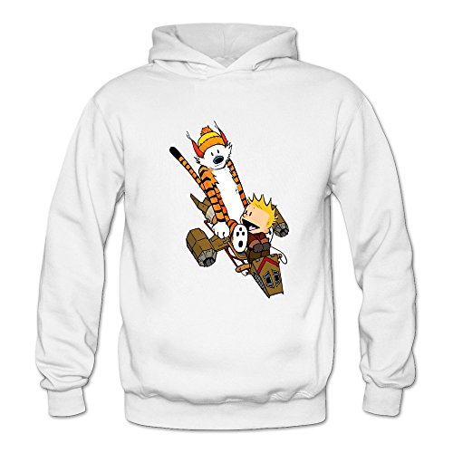 6262385920456 - CRYSTAL MEN'S CALVIN AND HOBBES LONG SLEEVE T-SHIRT WHITE US SIZE S