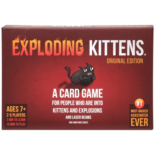 6267591641089 - EXPLODING KITTENS CARD GAME - FAMILY-FRIENDLY PARTY GAMES - CARD GAMES FOR ADULTS, TEENS & KIDS