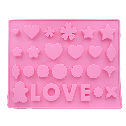 6273006657736 - VERDANT CANDY MOLDS, CHOCOLATE MOLDS, SILICONE MOLDS, SOAP MOLDS, SILICONE BAKING MOLDS-26PCS LOVE