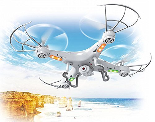 0627304171535 - TOP RACE TR-Q511 4-CHANNEL QUAD COPTER DRONE WITH CAMERA, 1 KEY RETURN & HEADLESS MODE OPTION