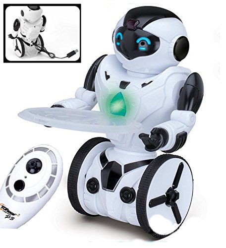 0627304171658 - TOP RACE® REMOTE CONTROL ROBOT, SMART SELF BALANCING ROBOT, 5 OPERATING MODES, DANCING, BOXING, DRIVING, LOADING, GESTURE. 2.4GHZ TRANSMITTER