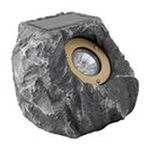 0627442093607 - POLYRESIN SOLAR ROCK SPOTLIGHT, 3 SUPER BRIGHT WHITE LED, ON / OFF SWITCH IN ROCK GREY