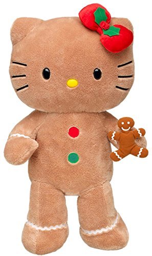 0627454193074 - BUILD A BEAR WORKSHOP GINGERBREAD HELLO KITTY TEDDY DOLL SCENTED COOKIE 18 IN. STUFFED PLUSH LE HOLIDAY TOY ANIMAL