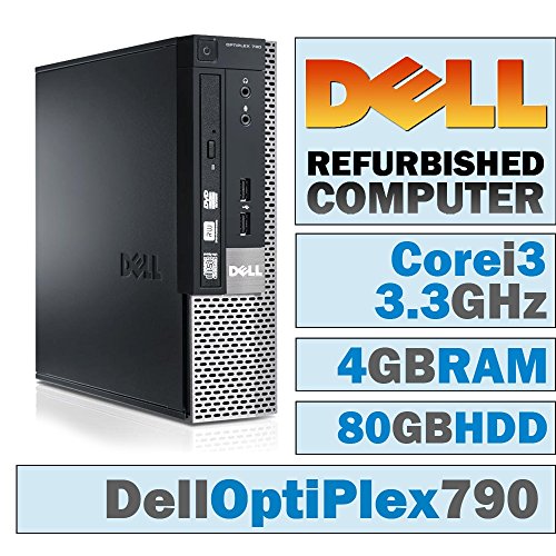 0627724107237 - DELL OPTIPLEX 790 USFF/CORE I3-2120 @ 3.3 GHZ/4GB DDR3/80GB HDD/DVD-RW/NO OS