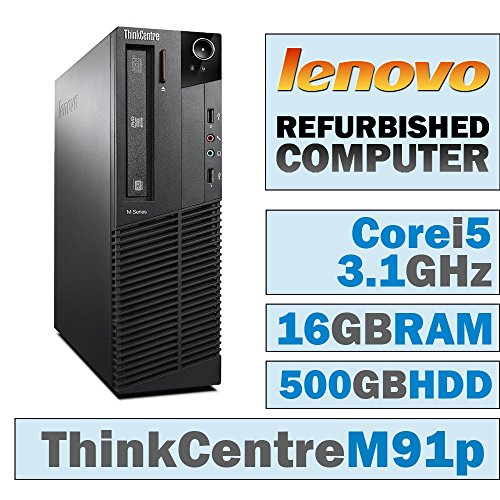 0627794160293 - LENOVO THINKCENTRE M91P SFF/CORE I5-2400 QUAD @ 3.1 GHZ/16GB DDR3/500GB HDD/DVD-RW/WINDOWS 10 HOME 64 BIT