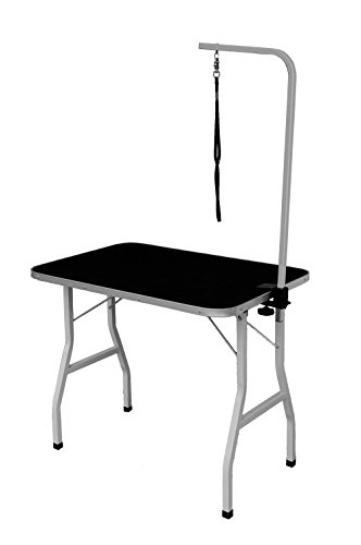 0627837400119 - 36 NEW LARGE ADJUSTABLE PET GROOMING TABLE W/ARM/NOOSE