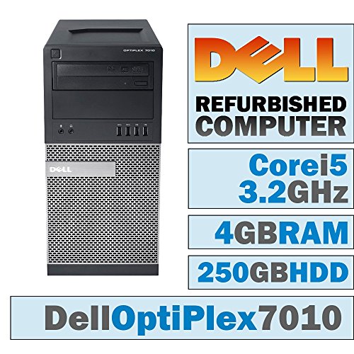 0627974140060 - DELL OPTIPLEX 7010 MT/CORE I5-3470 QUAD @ 3.2 GHZ/4GB DDR3/250GB HDD/DVD-RW/WINDOWS 7 PRO 64 BIT