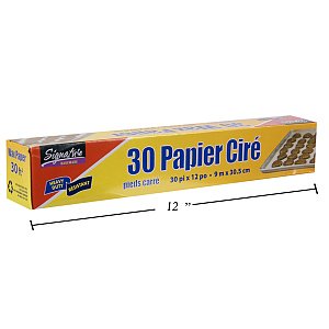 0062823801066 - MULTI-USE WAX PAPER BOXED WITH METAL CUTTER - 12 INCHES X 30 FEET