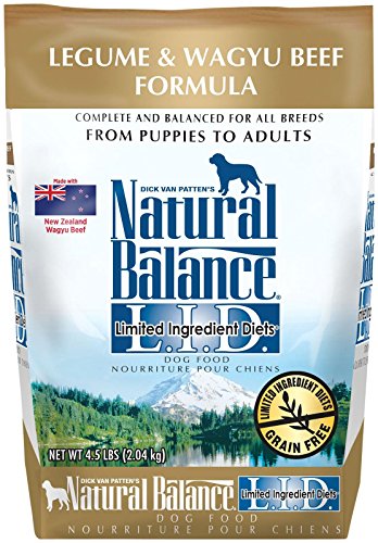 0628244286488 - NATURAL BALANCE LIMITED INGREDIENTS DIETS DRY DOG FOOD - LEGUME & WAGYU BEEF - 4 LB