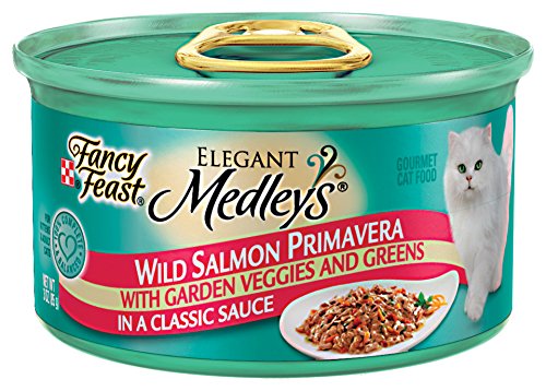 0628248418731 - FANCY FEAST WET CAT FOOD, ELEGANT MEDLEYS, WILD SALMON PRIMAVERA WITH GARDEN VEGGIES AND GREENS IN A CLASSIC SAUCE, 3-OUNCE CAN, PACK OF 24