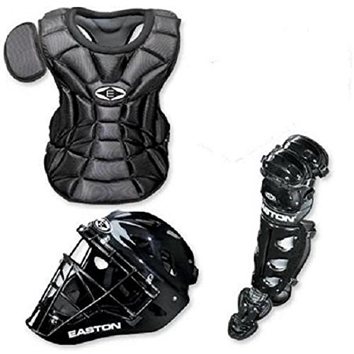 0628412056349 - EASTON NATURAL INTERMEDIATE BASEBALL CATCHERS GEAR NEW AGES 13-15 BLK,RED,ROY,NAVY (BLACK)