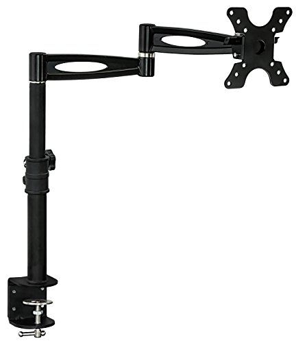 0628586709089 - MOUNT-IT! MI-705 HEIGHT-ADJUSTABLE COMPUTER MONITOR DESK MOUNT STAND FOR ONE LCD FLAT SCREEN MONITOR