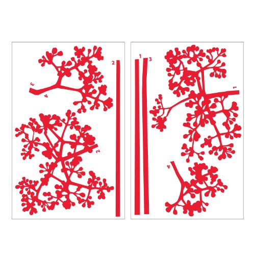 0628598021490 - FLAIR RED TRANSFER WALL DECALS