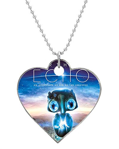 6286100521841 - EARTH TO ECHO CUSTOM HEART SILVER DOG TAG 1.5 INCHES PET TAG CAT ANIMAL TAG NECKLACE
