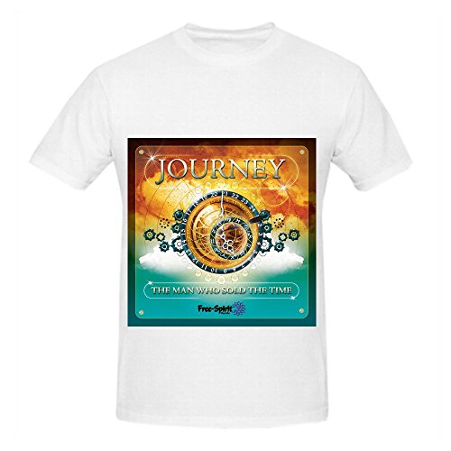 6287280945281 - JOURNEY THE MAN WHO SOLD TIME MENS O NECK CUTE T SHIRTS WHITE