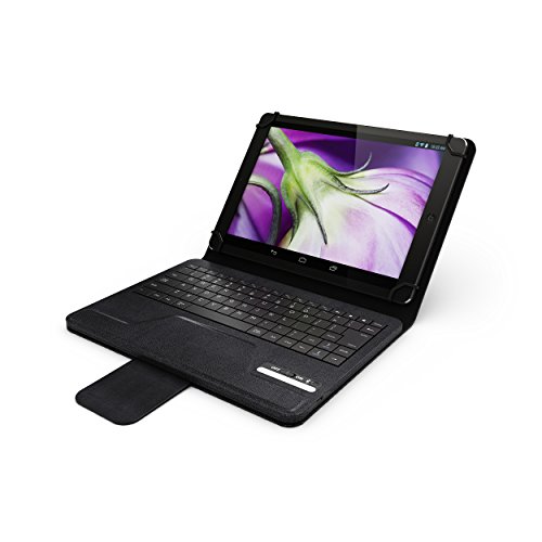 0628905019127 - HIPSTREET UNIVERSAL 9-10 INCH TABLET CASE WITH BLUETOOTH KEYBOARD, BLACK
