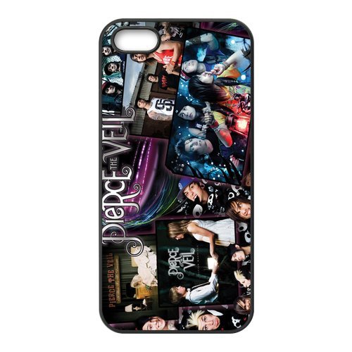 6289977808077 - PIERCE THE VEIL BLACK HARD PLASTIC CASE FOR IPHONE 5/5S 5SCASE-YYF0699
