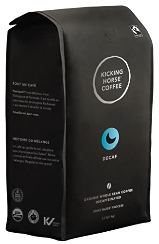 0629070700148 - KICKING HORSE COFFEE DECAF WHOLE BEAN COFFEE POUCH 2.2 LB