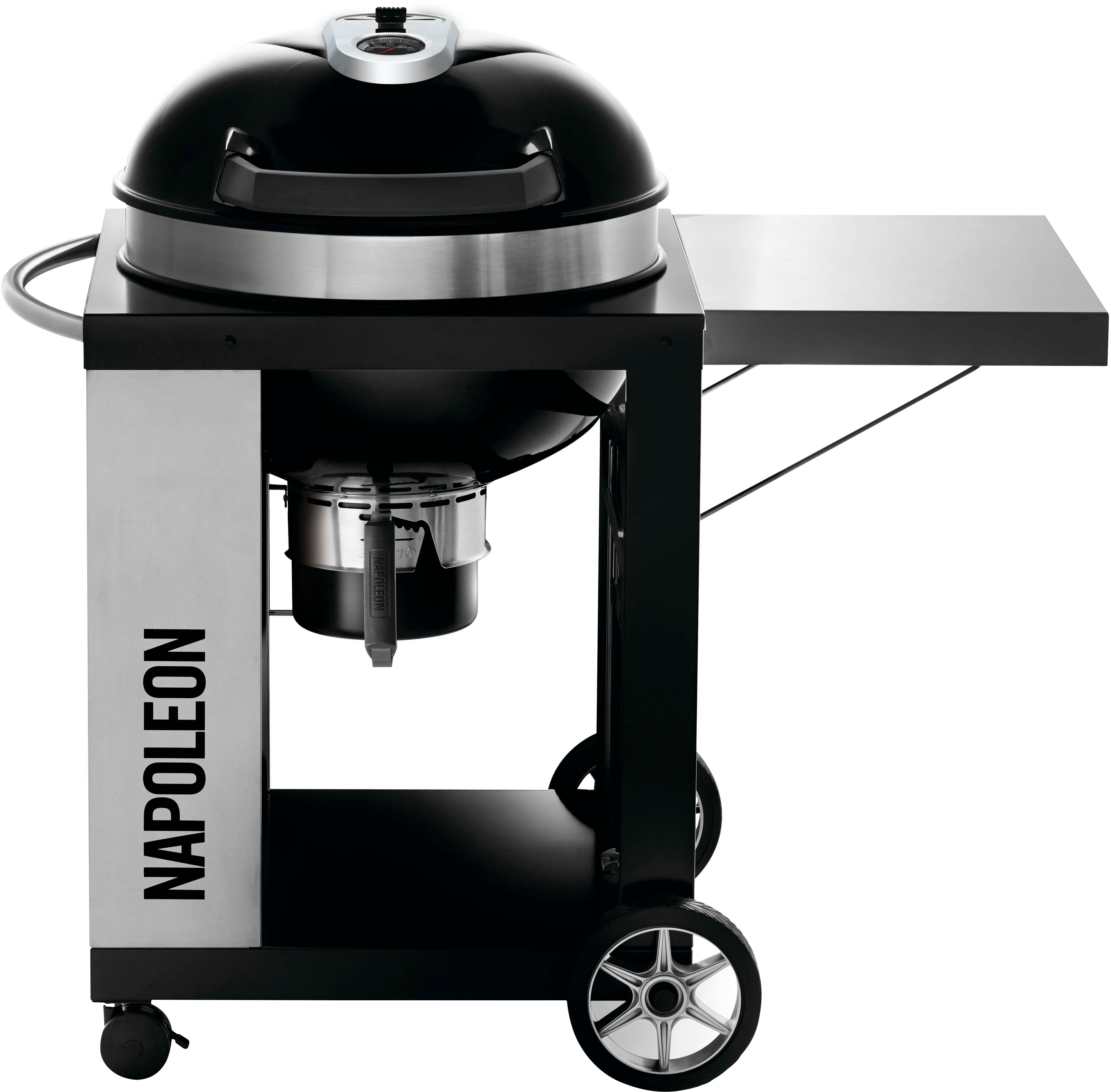 0629162127686 - NAPOLEON - 22 PRO CHARCOAL KETTLE GRILL WITH CART - BLACK