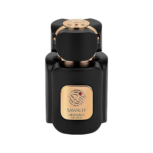 6295124041280 - SAWALEF OBSESSION OF OUD - A RICH, SEDUCTIVE ELIXIR DE PARFUM FRAGRANCE FOR OUD PERFUME LOVERS - WITH NOTES OF FIG, TOBACCO, HONEY, AND TURKISH ROSE - INTENSE, LONG-LASTING SCENT - 2.7 OZ