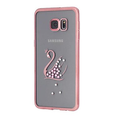 0629611973970 - SWAN DESIGN ELECTROPLATING TPU SOFT DIAMOND CASE FOR SAMSUNG GALAXY S7/S7 EDGE/S6/S6 EDGE/S6 EDGE PLUS(ASSORTED COLORS) ( COLOR : ROSE , COMPATIBLE MODELS : GALAXY S6 EDGE PLUS )