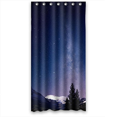 6296785466429 - ATTRACTIVE STAR-BLUE SKY FABRIC SHOWER CURTAIN 36(W)X72(H)
